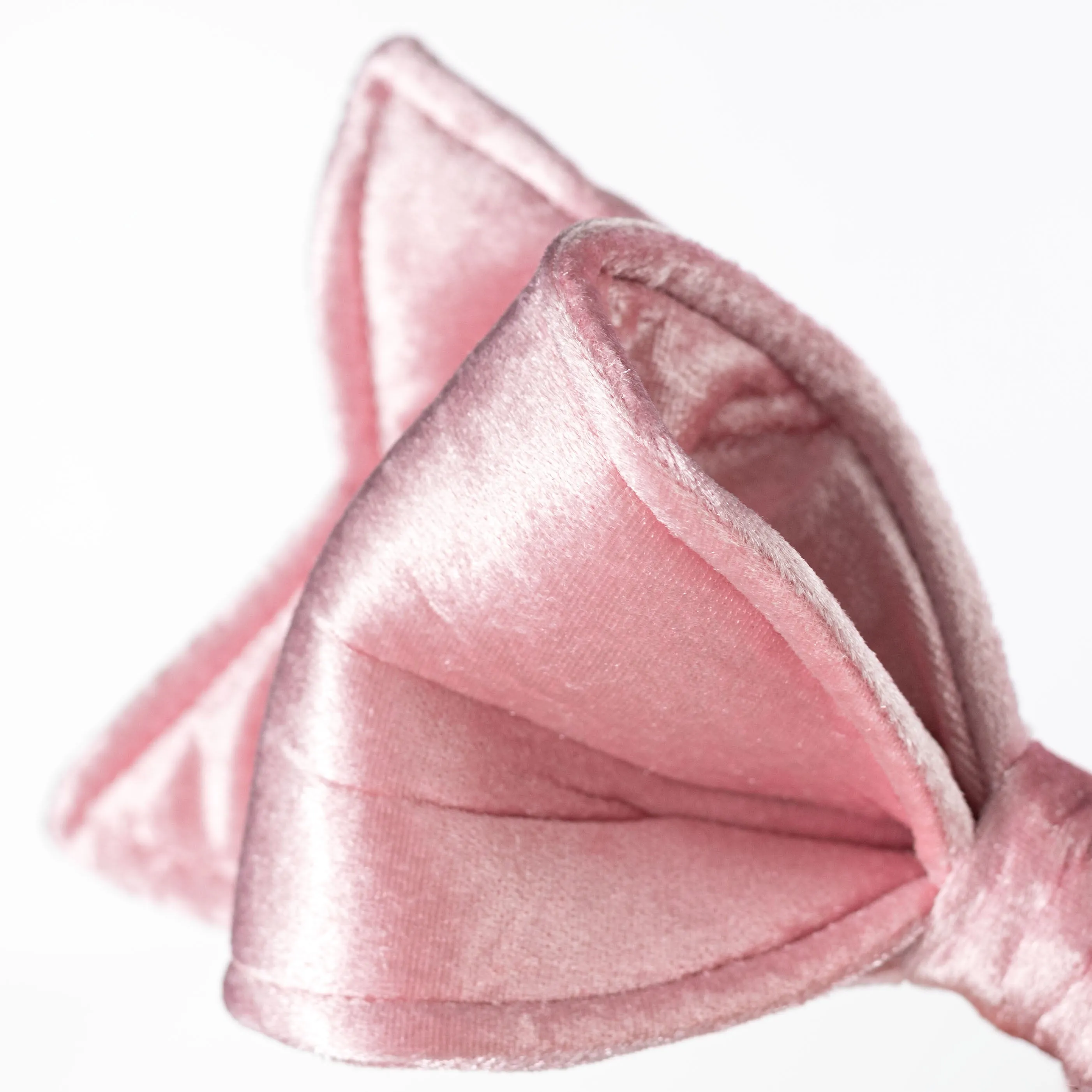 12" Velvet Bow Ornament: Pink