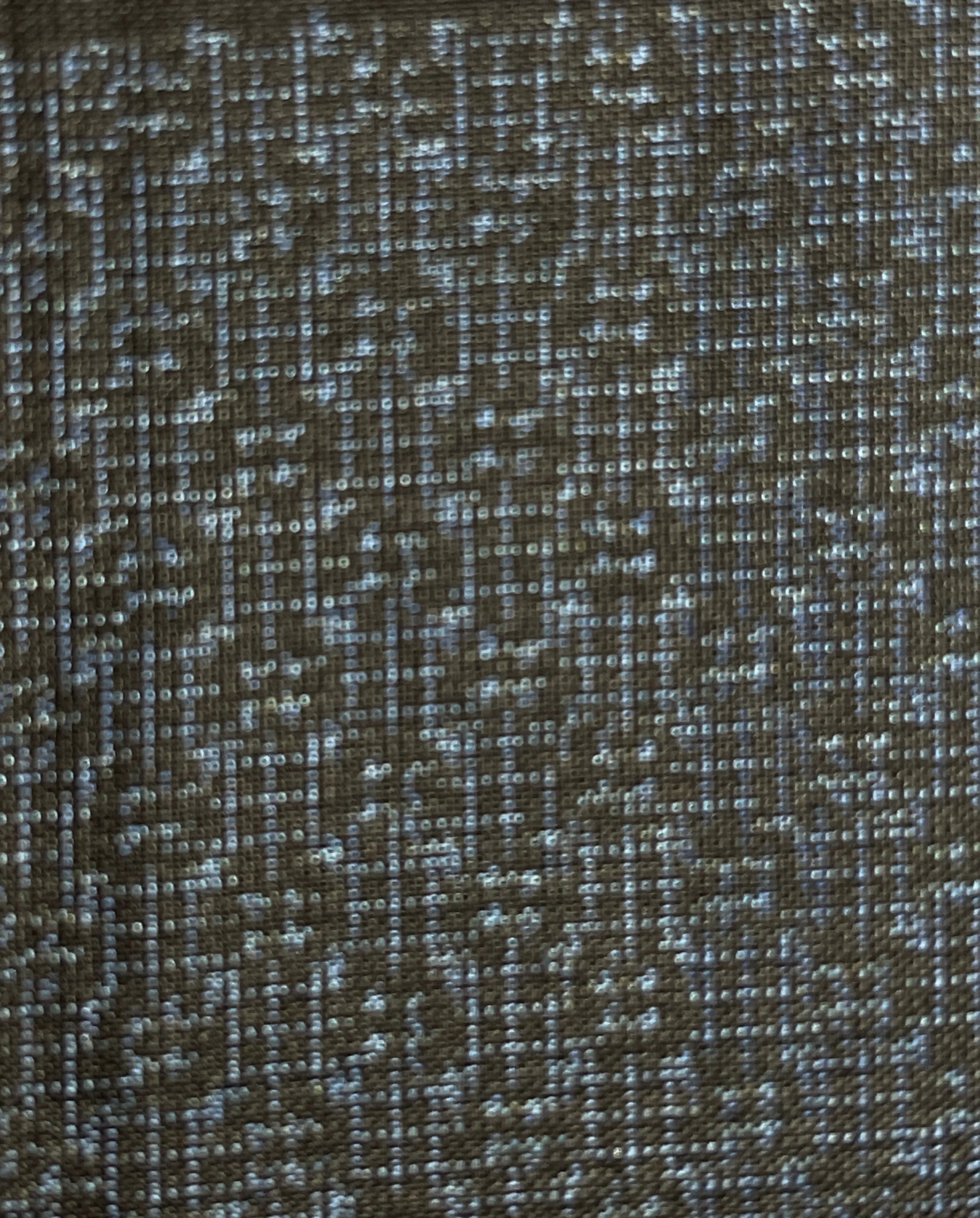7602-2:1960's Japanese Pongee Silk Ohshima Tsumugi, 41inches Arai-Hari