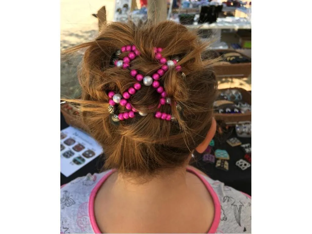 African Butterfly Chameleon Hair Comb - Ndalena Clear 23