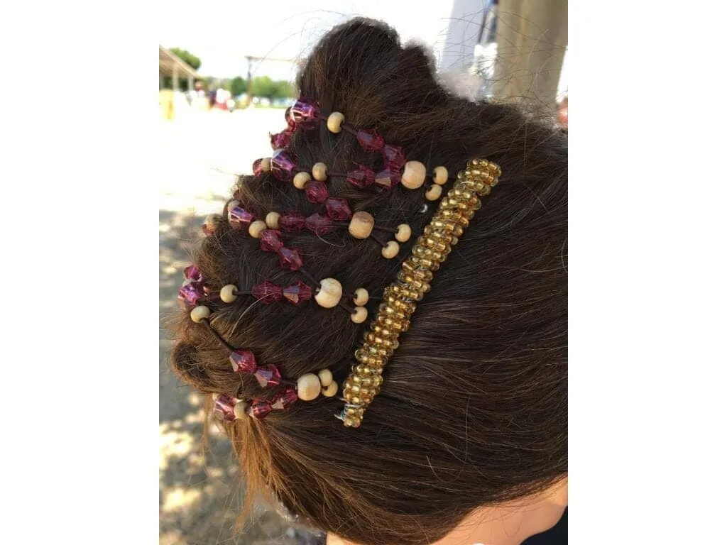African Butterfly Wire Hair Clip  - 9 Tong 591