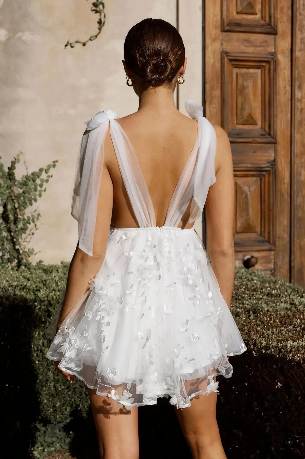 Civil Ceremony Bridal Tulle Dress for Petite Figures