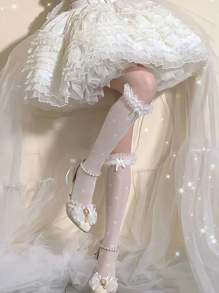 Dollette Polkadot Lace Socks