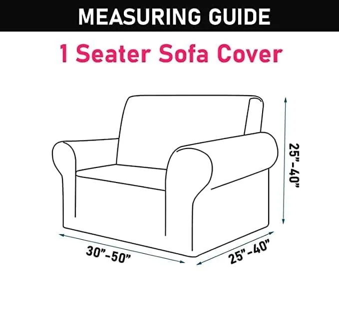 Gifts Island® Sofa Cover 3 Seater and 2 Seater Fully Covered Universal 5 Seater Sofa Cover Non-Slip Sticky Elastic Stretchable Sofa Set Slipcover Protector for (3 1 1 Seater), Maroon Marble Print