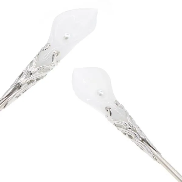 Glass Lampwork Beads Calla Lily Hair Stick