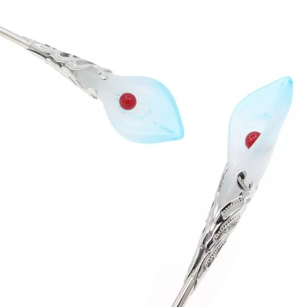 Glass Lampwork Beads Calla Lily Hair Stick