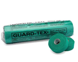 Guard-Tex 1" Utility Wrap  12-Roll Pack  Cohesive, Adhesive-Free Tape for Fingers, Tools, First Aid & More  Flexible, Tear-by-Hand, Water-Resistant - Classic Green