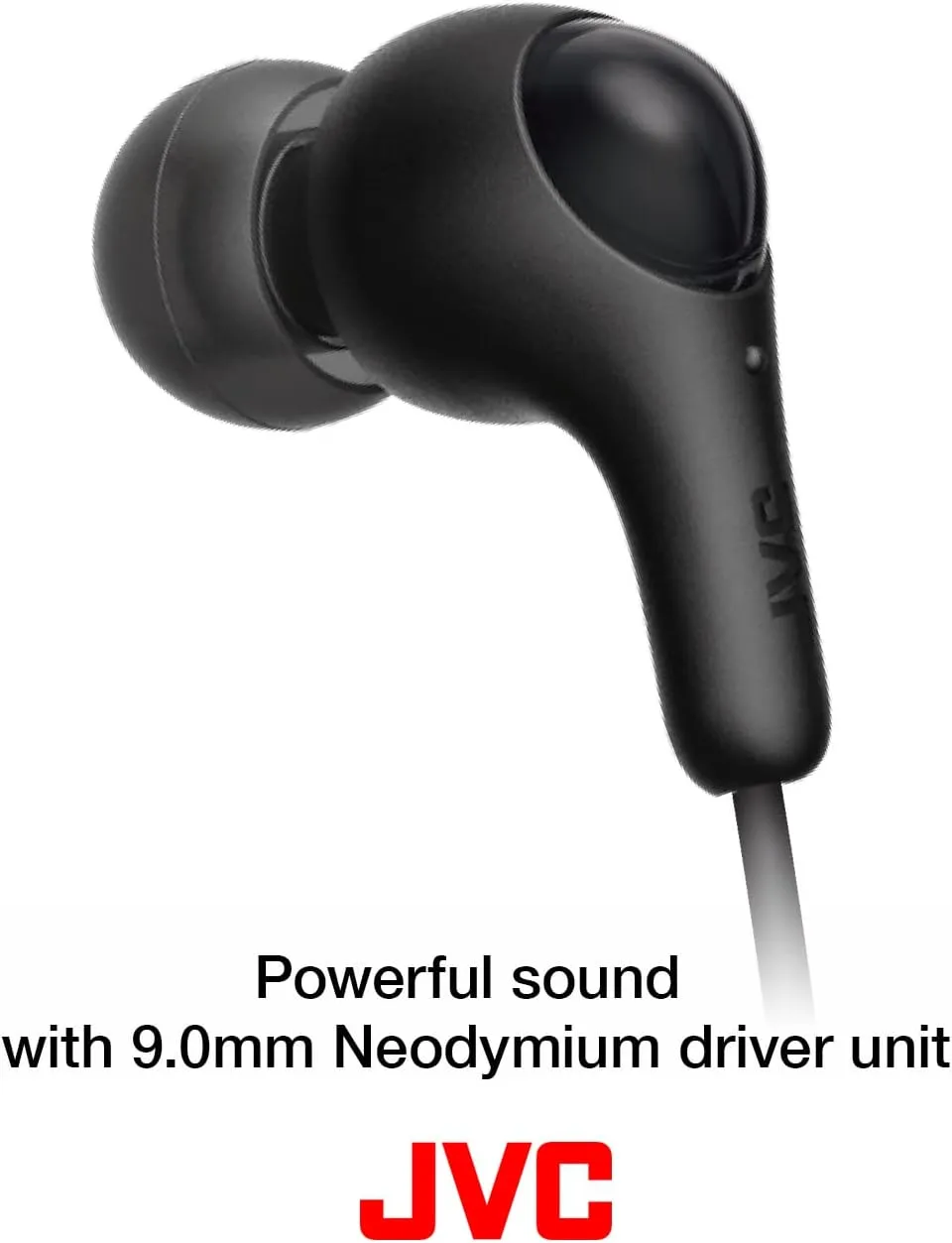 JVC Gumy in Ear Earbud Headphones, Powerful Sound, Comfortable and Secure Fit, Silicone Ear Pieces S/M/L - HAFX7A (Blue) One Size, 1 Count (Pack of 1)