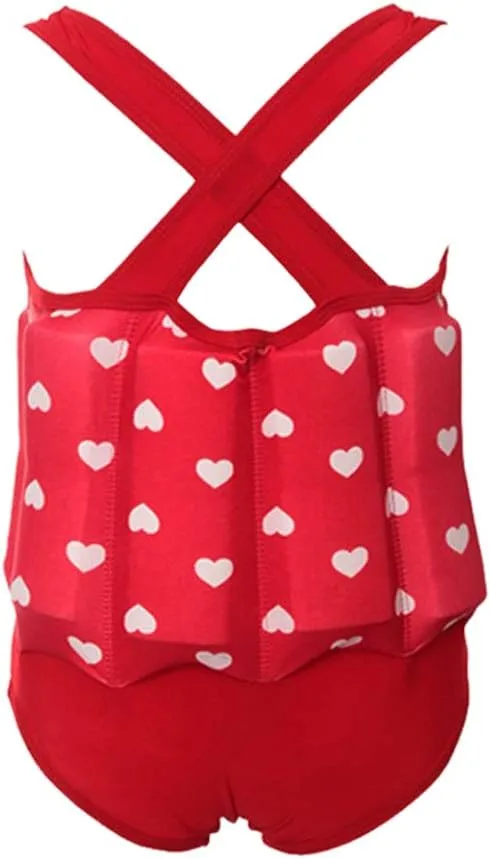 Kids Boys Girls Floatation Swimsuit with Adjustable Buoyancy Baby Float Suit Swim Vest One Piece Swimwear Bathing Suit