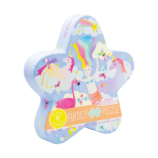 Kids Puzzle | Fantasy 20pc "Star" Shaped| Floss and Rock