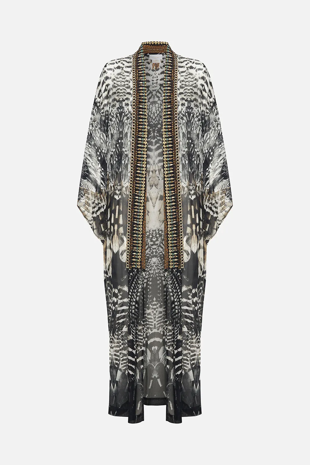 KIMONO LAYER WITH COLLAR NIGHT OWL