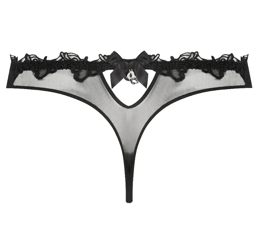 Lise Charmel 'Soir de Venise' Black Luxury Thong