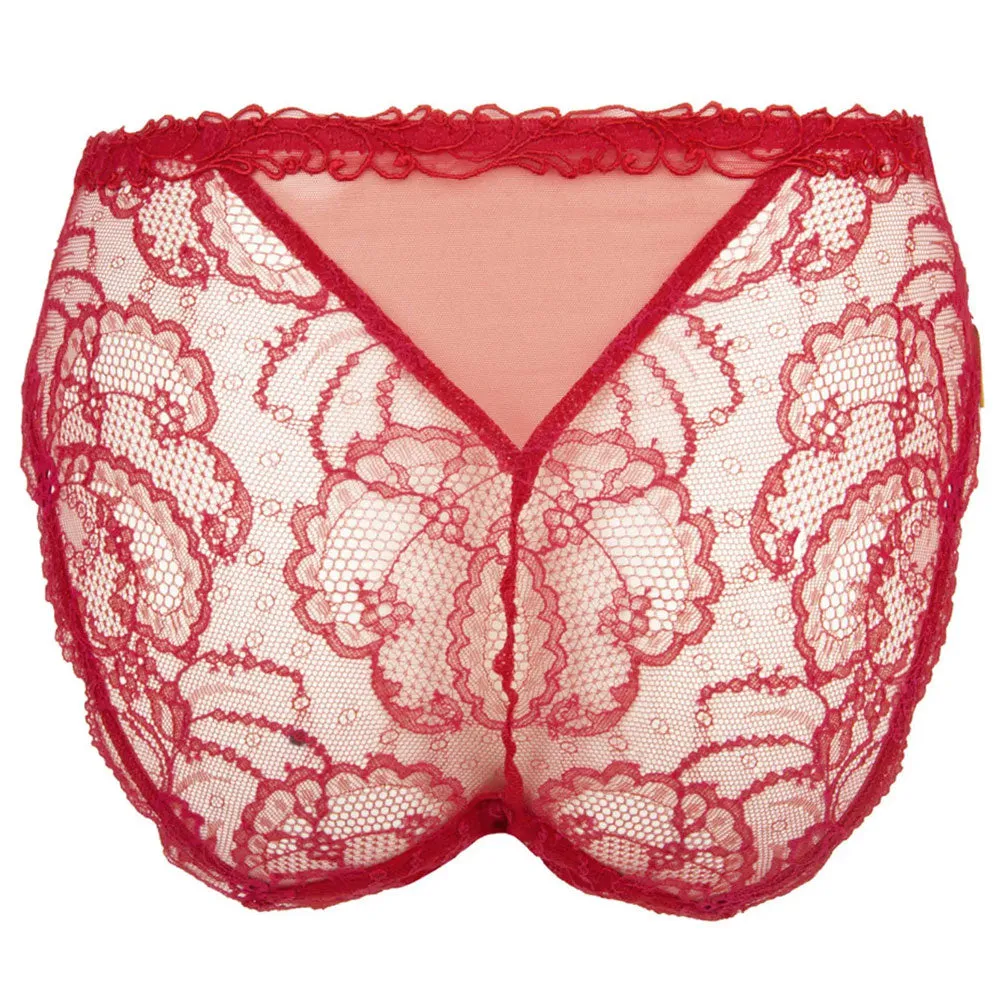 Lise Charmel 'Soir de Venise' Red Full/High Waist Brief