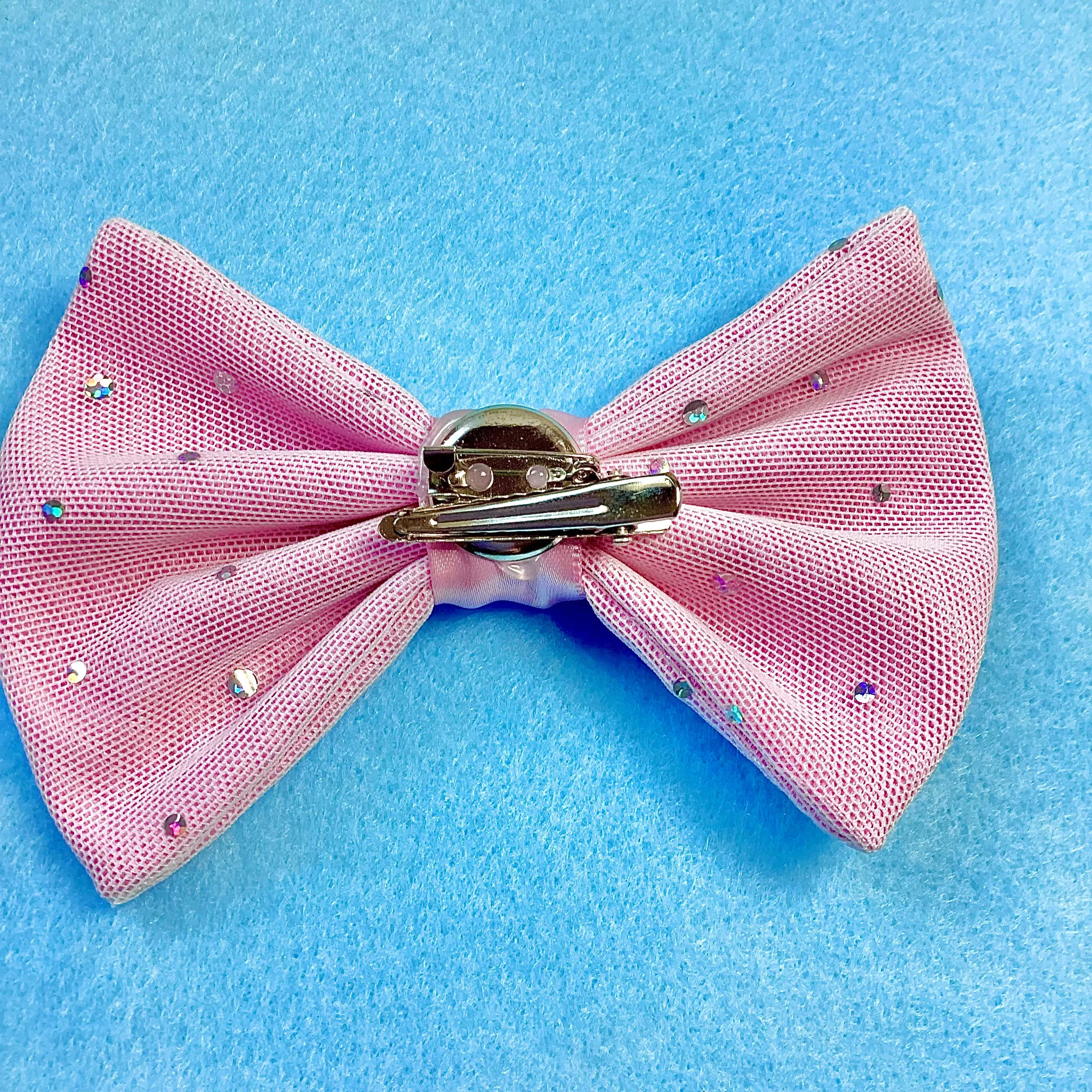 Pink Sparkle Magic Hair Bow Clip