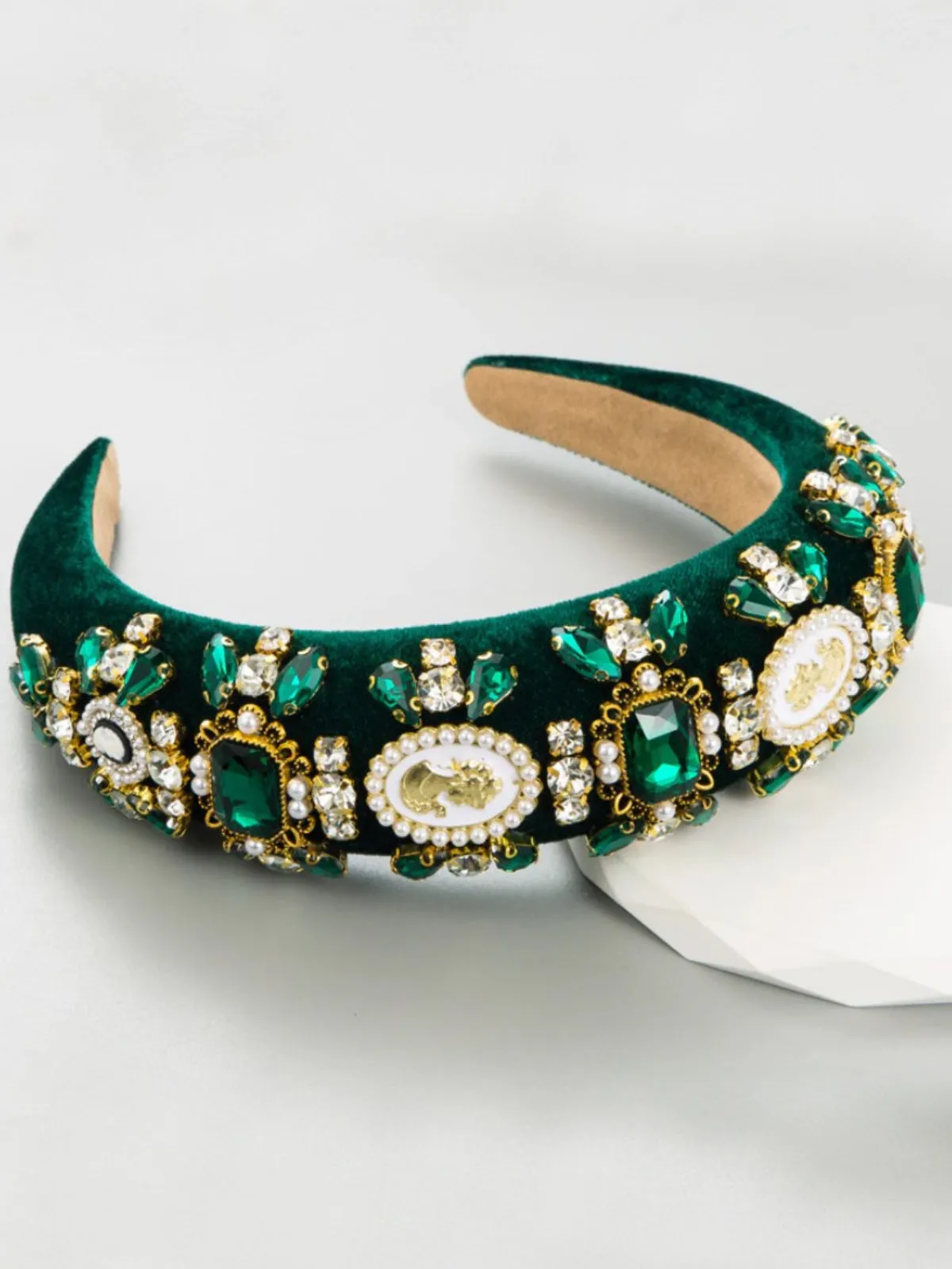 Ready To Dazzle Embellished Velvet Headband