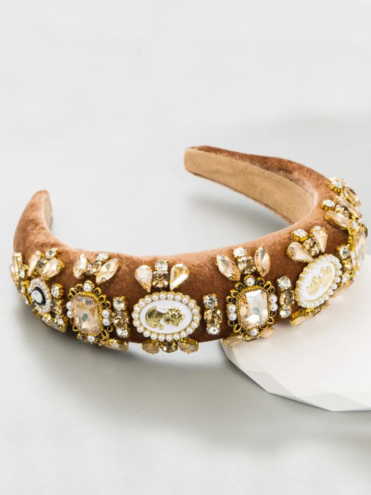 Ready To Dazzle Embellished Velvet Headband