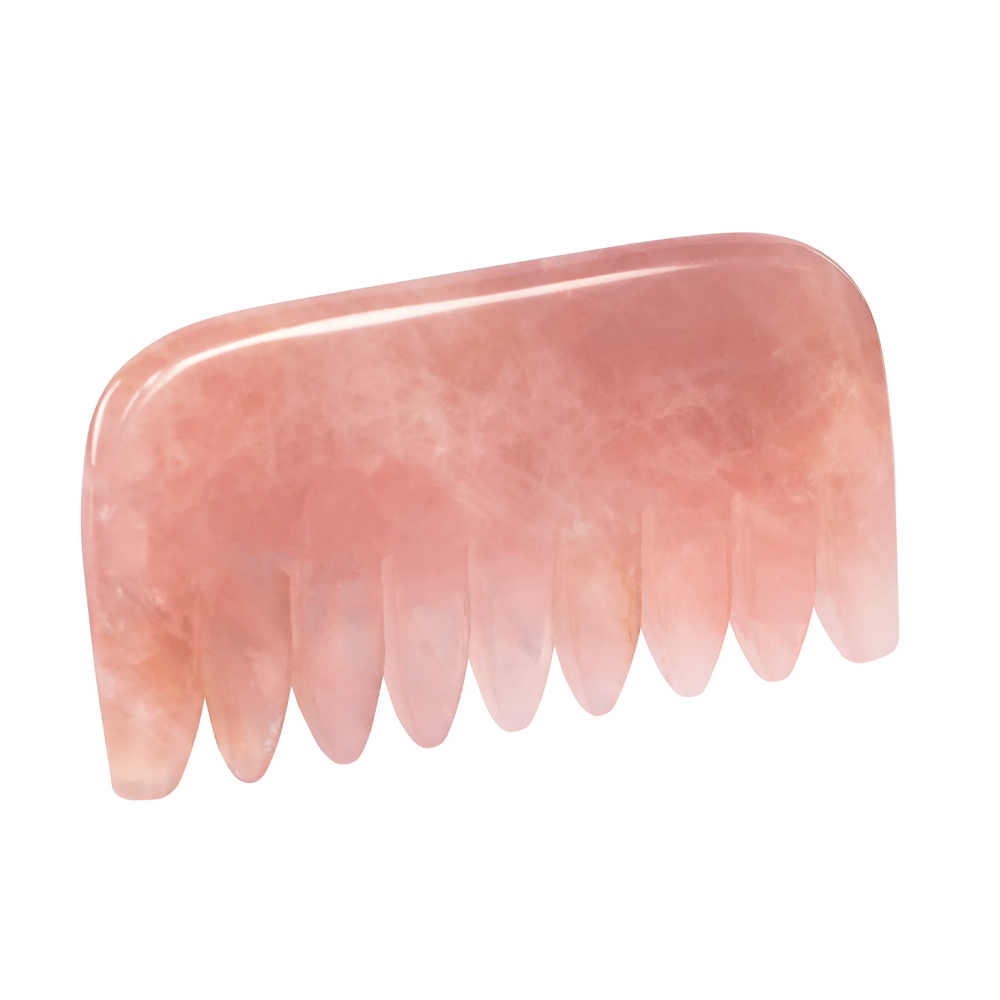 Rose Quartz Crystal Comb