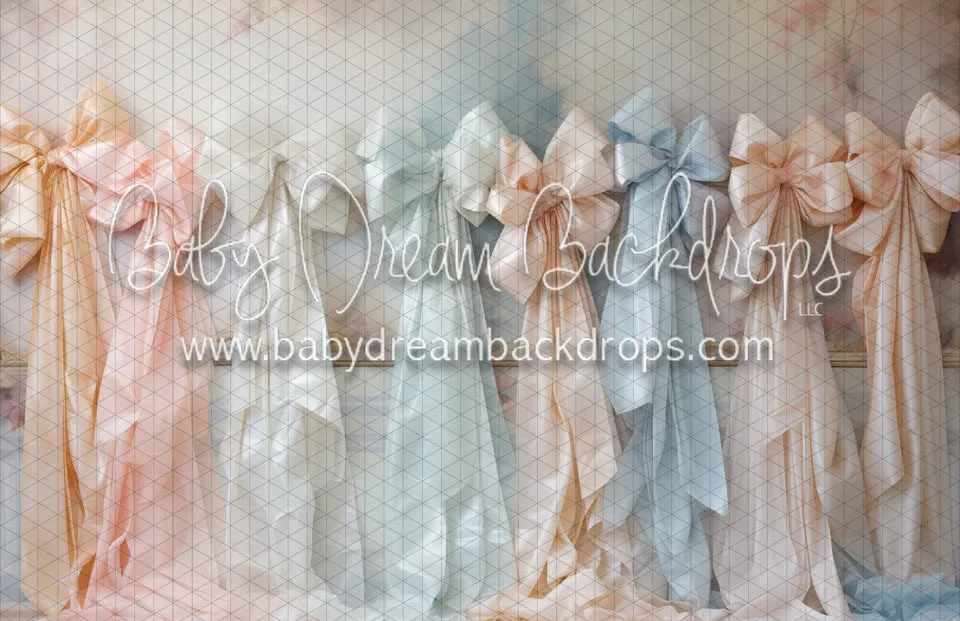 Soft Pastel Bows Wall (MD)