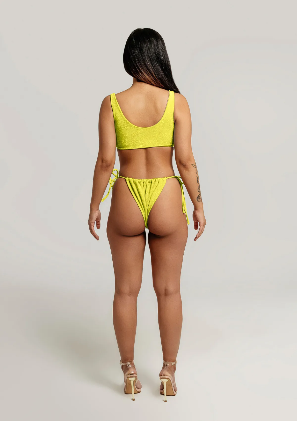 Stacey String Bikini Bottom -Sparkly Lurex