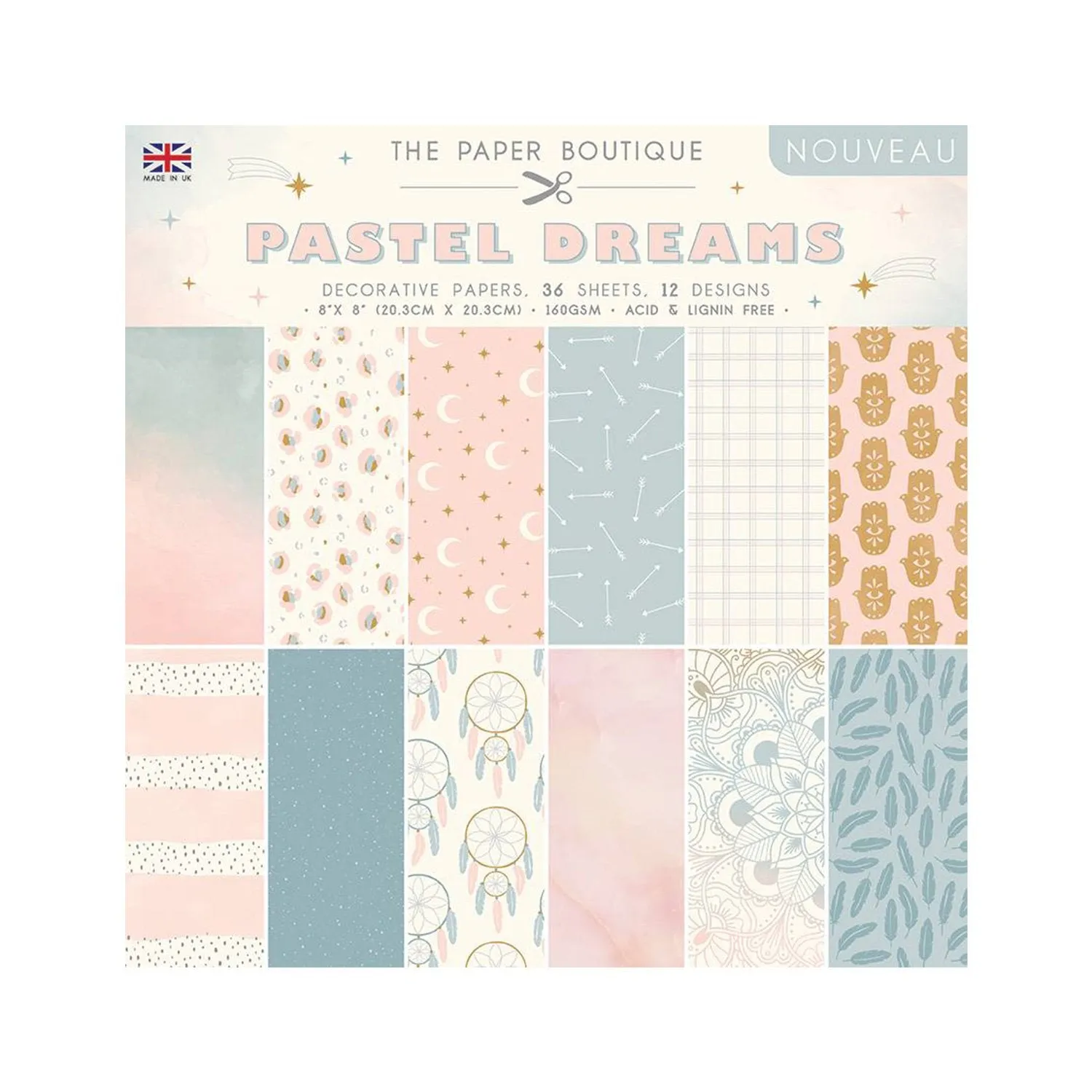 The Paper Boutique - Pastel Dreams 8"X 8" Paper Pad*