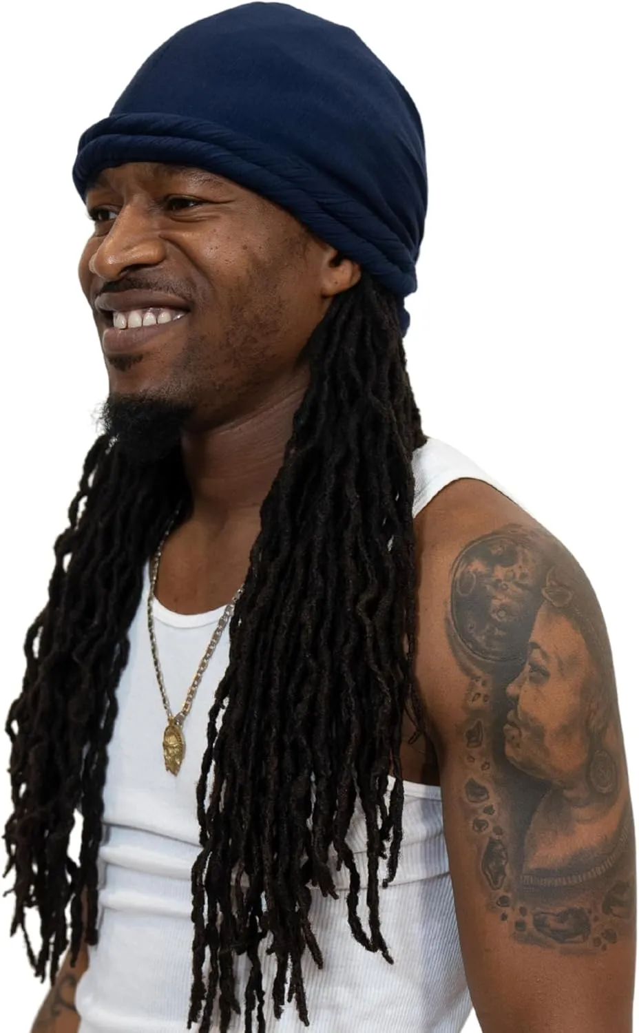Veeta Superior Halo Turban Silk Satin Lined Head Wrap, Pre-Tied Turban for Men & Women, Turban Durag Wave Cap