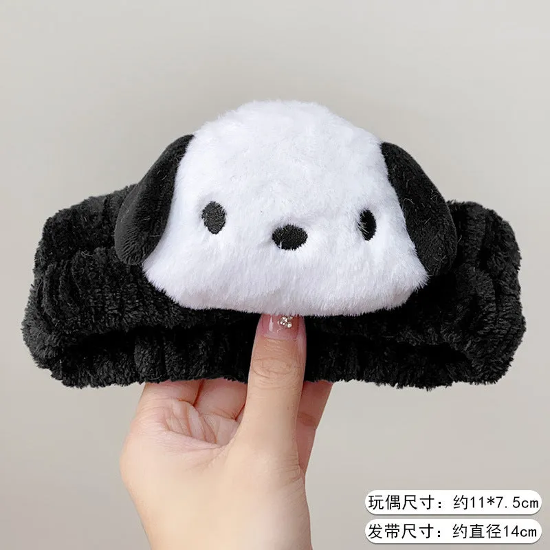 Wholesale Cute Cartoon Plush Elastic Headband JDC-HD-HengX001
